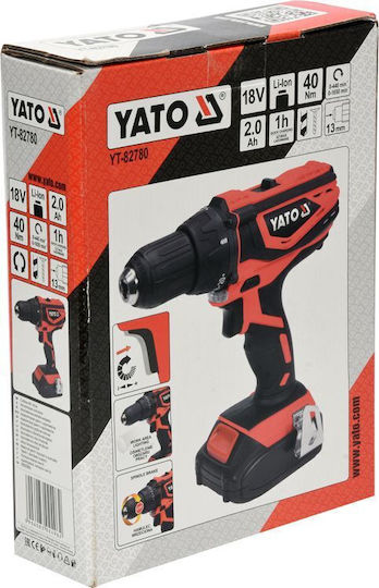 Yato YT-82780 Κατσαβίδι Μπαταρίας 18V 1x2Ah