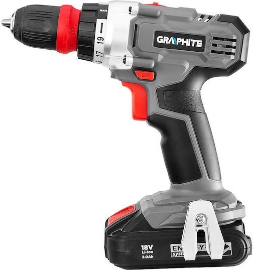 Graphite 58G022-SET2 Δραπανοκατσάβιδο Μπαταρίας 18V 2x2Ah