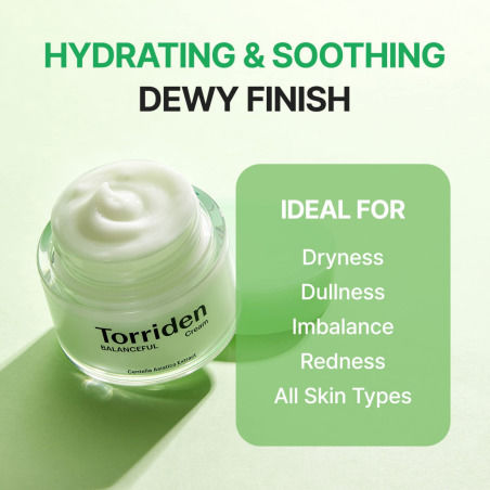Torriden Balanceful Licht Creme Gesicht Tag mit Centella Asiatica 80ml