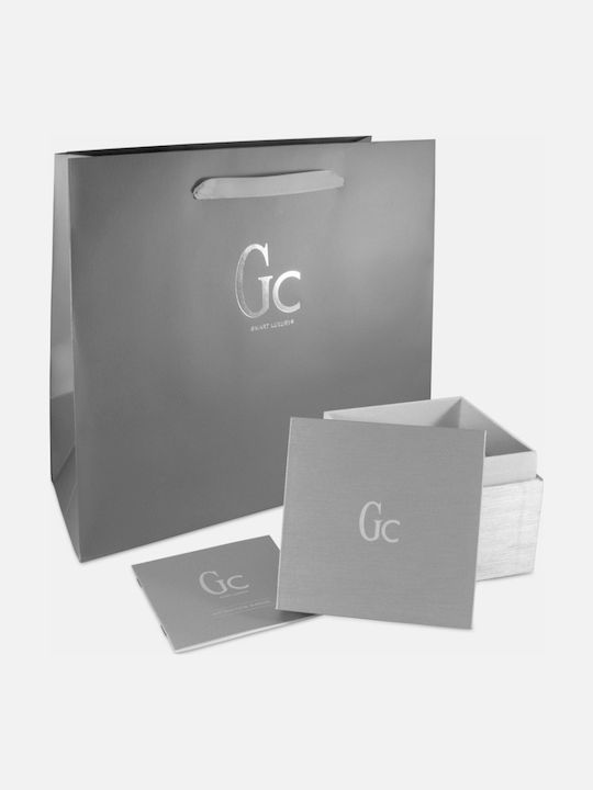 GC Watches Ανδρικό Ρολόι 44mm Χρονογράφος Μπαταρίας με Μαύρο Μεταλλικό Μπρασελέ