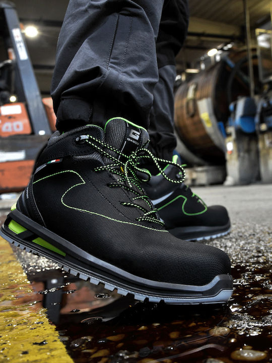 Giasco Bali Wasserdicht Stiefel Sicherheit Schwarz S3 mit Zertifizierung (C), ESD , SRC,WRU