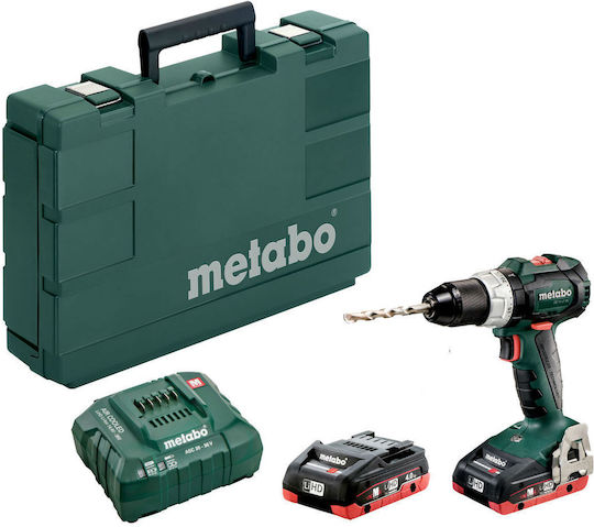 Metabo BS 18 LT BL Δραπανοκατσάβιδο Μπαταρίας Brushless 18V 2x4Ah