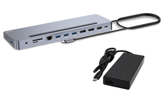 i-tec Usbc Metal USB-C / USB-A Docking Station με 4K PD Ethernet Γκρι