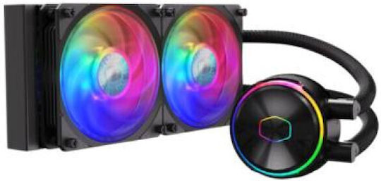 CoolerMaster Masterliquid PL240 Flux Υδρόψυξη AIO CPU με 2 Ανεμιστήρες 120mm και ARGB Φωτισμό