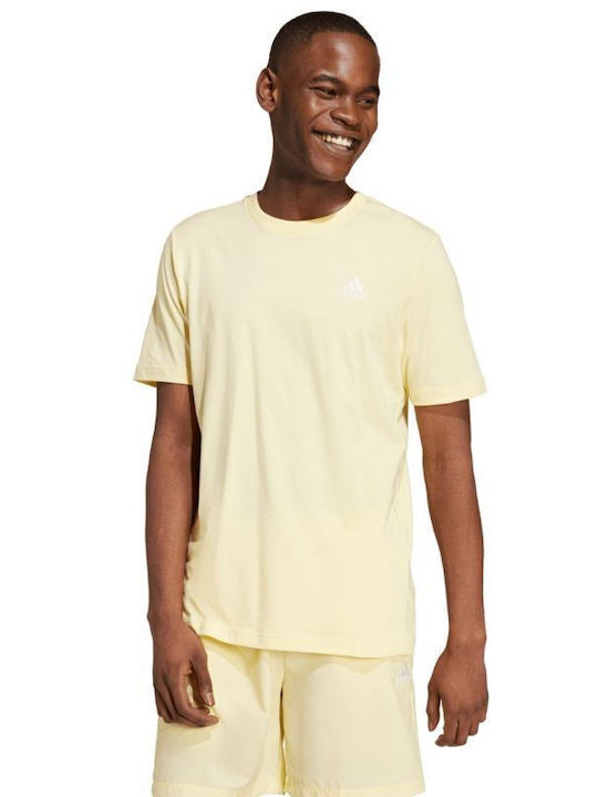 adidas Single Jersey Embroidered Small T-shirt Yellow