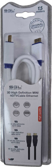 SGL HDMI-Kabel Male - Mini-HDMI-Stecker 1,5m Schwarz