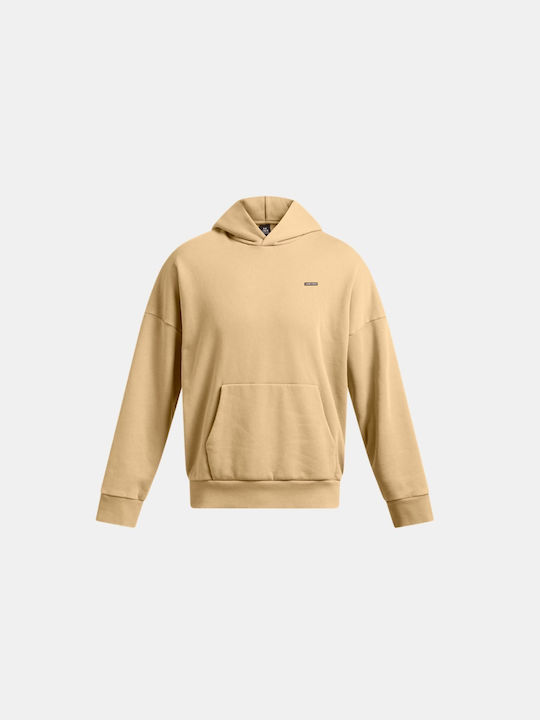 Under Armour Sweatshirt Fleece mit Kapuze Beige