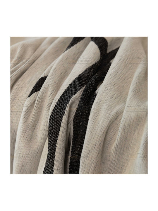 My Home Luxury Michel Armchair Throw Jacquard 180x180cm Beige