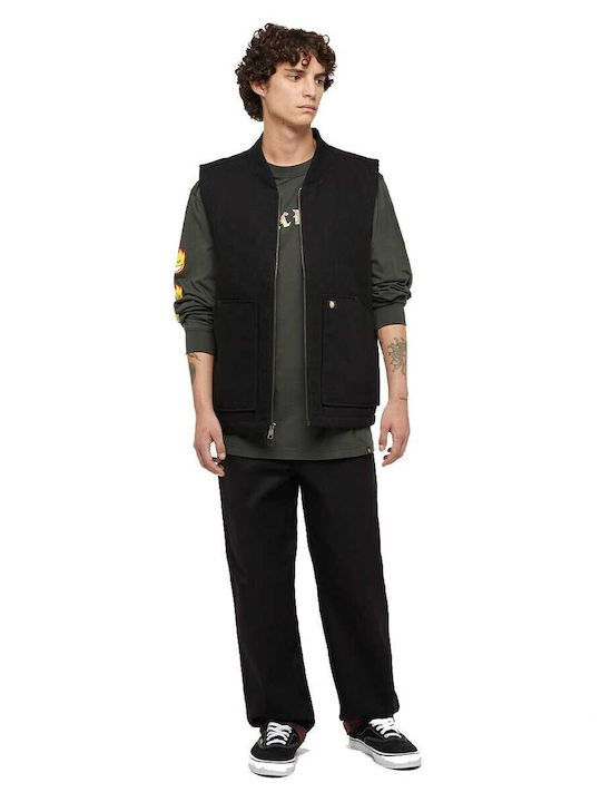 Ärmellos Jacke Schwarz