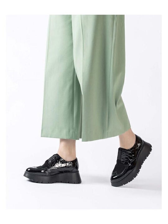 Δερμάτινα Γυναικεία Loafers σε Μαύρο Χρώμα