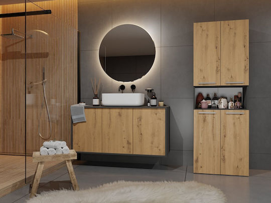 Nel Bathroom Column 2k/dk Anthracite Artisan