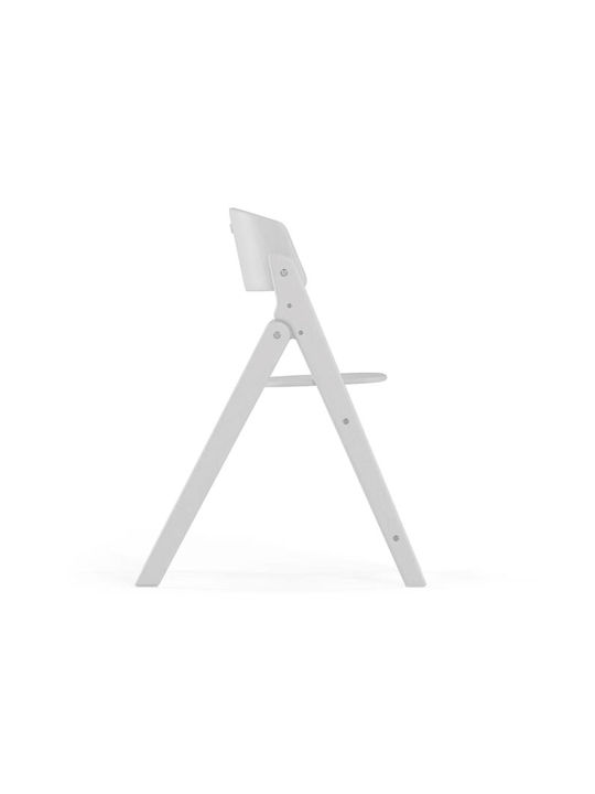 Cybex Click & Fold Scaun Înalt De Masă Bebe Pliabil 4 În 1 Cu Înălțime Reglabilă Alb Complet