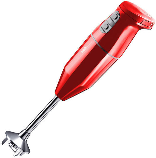 Bamix Cordless Plus Ραβδομπλέντερ με Ανοξείδωτη Ράβδο Κόκκινο