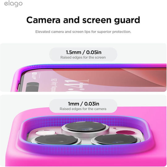 Elago Premium Liquid Back Cover Silicone Red (iPhone 16 Pro Max)