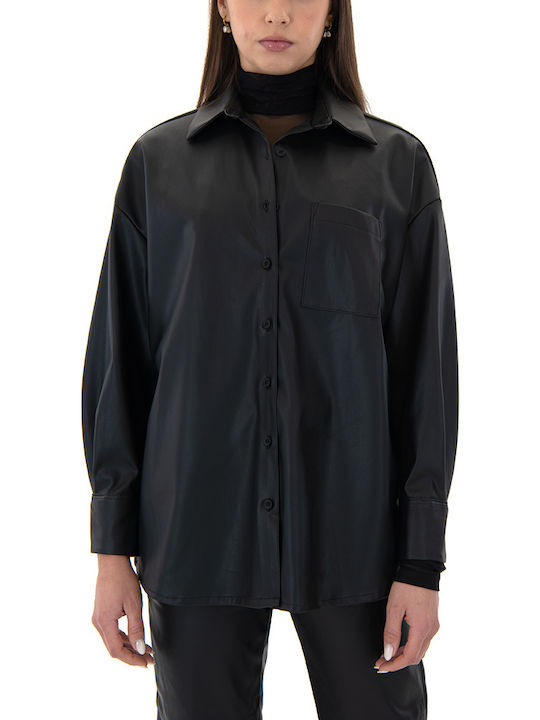 MY T Γυναικείο Πουκάμισο Μαύρο (Black)