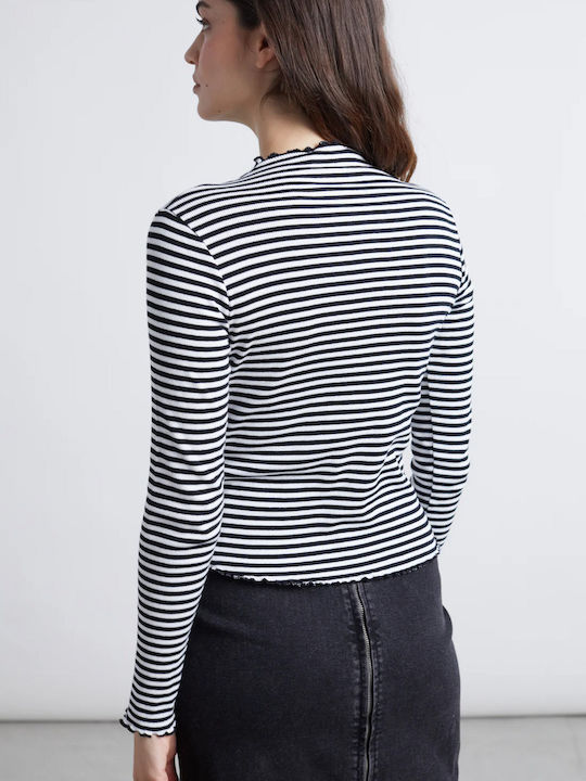 Denim Pencil Skirt Black
