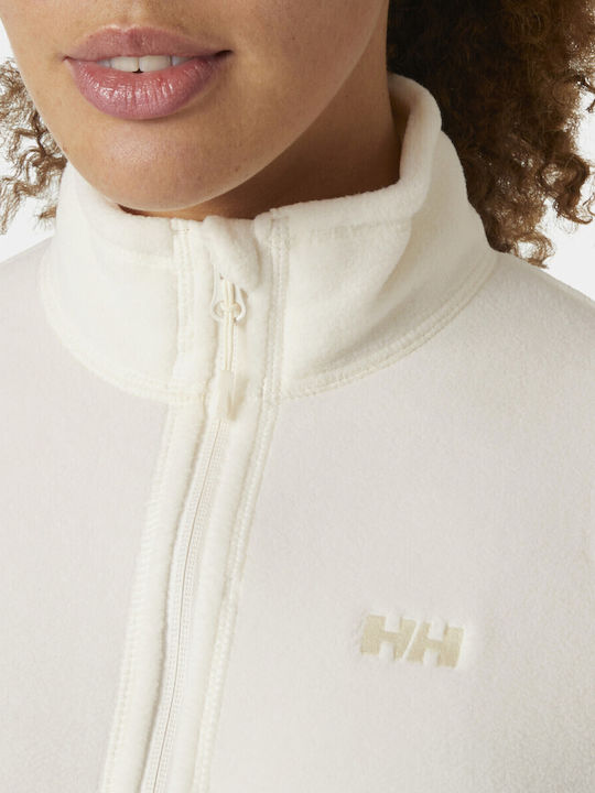 Women's Cardigan with Zipper White