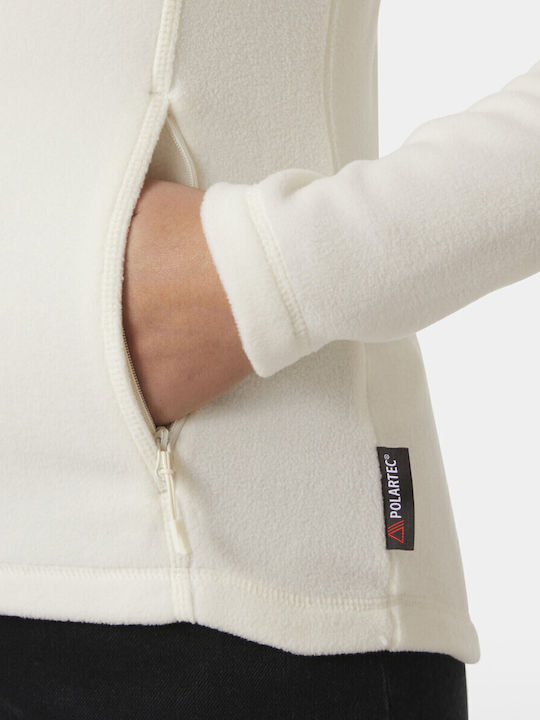Women's Cardigan with Zipper White