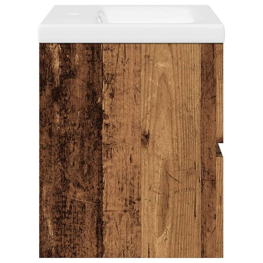 vidaXL Countertop with Sink L61xW39.5xH49cm Coffee