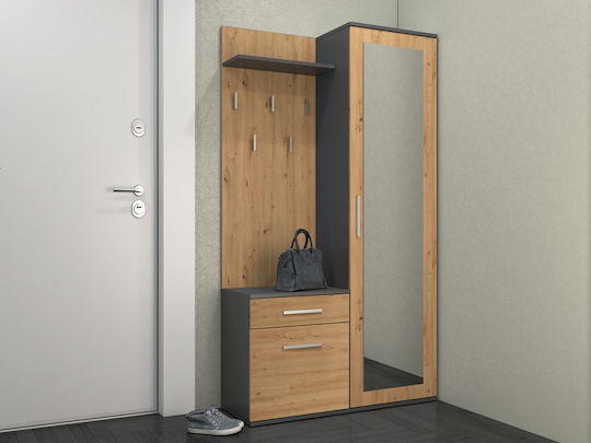 Duo Kleiderschrank Duo Anthrazit Artisan