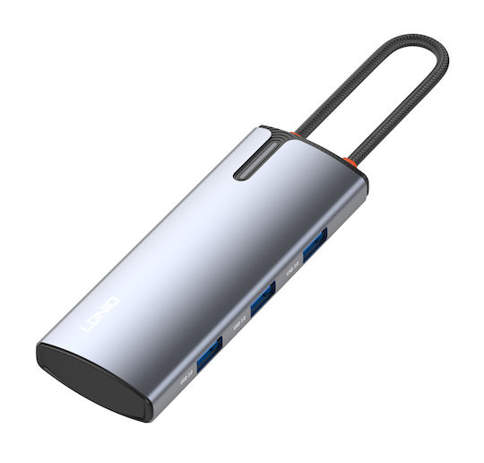 Ldnio DS-15H USB-C Stație de andocare cu HDMI 4K PD Gri