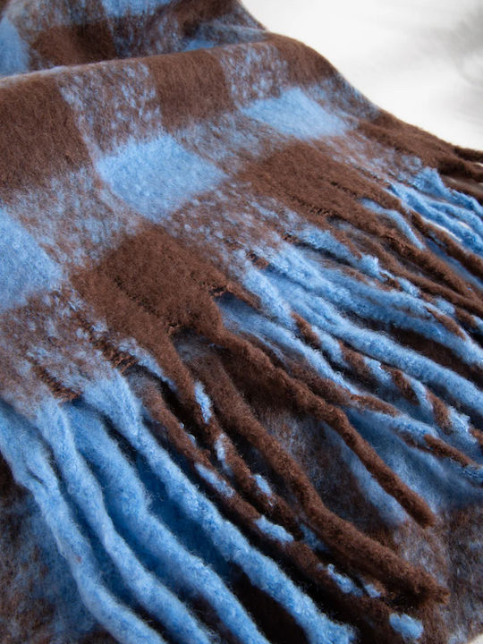 24 Colours Women's Wool Scarf Blue/Brown