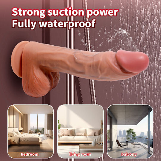 Yeain Dildo Realistic Vibrator with Remote Control Flesh