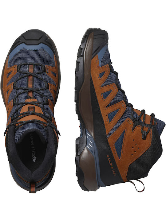 Salomon X Ultra 360 Ltr Mid GTX Men's Hiking Waterproof Boots With Gore-Tex Membrane Blue