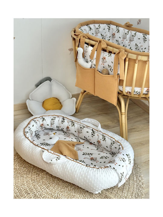 Velvet White Бебешки Калъф За Кошара Бежов