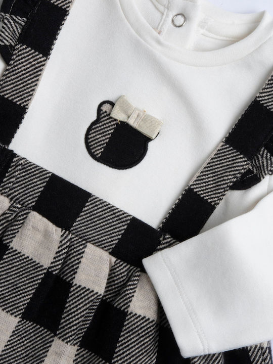 Children's Dress Long Sleeve Checked Multicolour