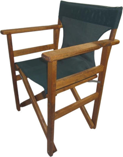 Regiestuhl Hölzernes Naxos Green 60x51x86εκ.
