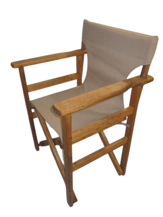 Director's Chair Wooden Naxos Mocha 60x51x86cm