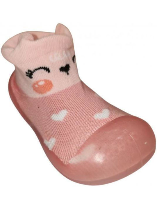 Childrenland Papuci pentru bebeluși Roz