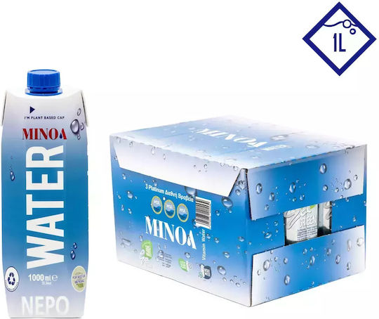 Minoa Water Φυσικό Μεταλλικό Νερό 12x1lt
