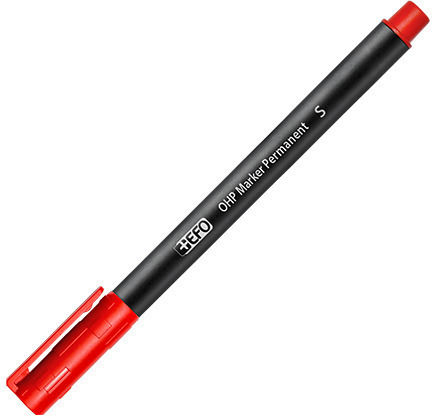 Μαρκαδόρος Διαφανειών +efo P-620 S 0.4mm Κόκκινο