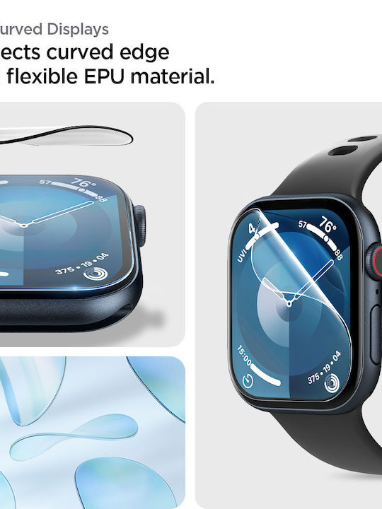 Spigen EZ Fit Screen Protector for the Apple Watch 10 / 11 (42 mm) 2pcs AFL08580