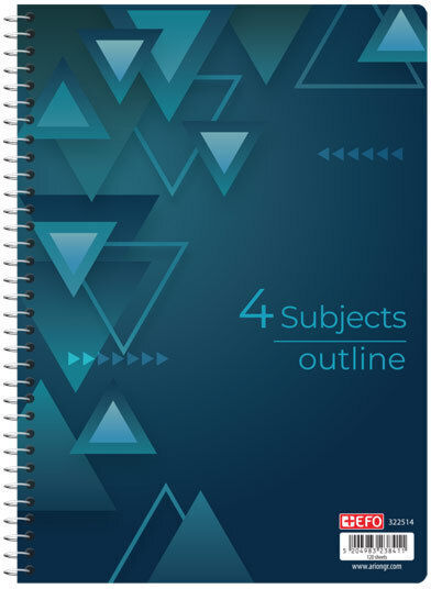 +Efo Τετράδιο Ριγέ Β5 4 Θεμάτων Outline Μωβ