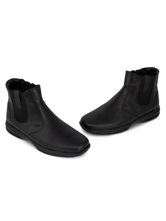 Boxer Leather Black Men's Boots