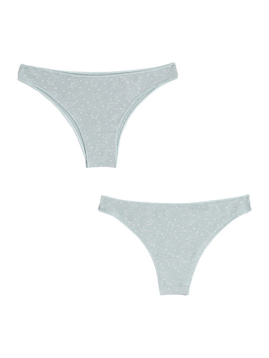 Brasiliano Βαμβακερά Дамско Слип 3Pack