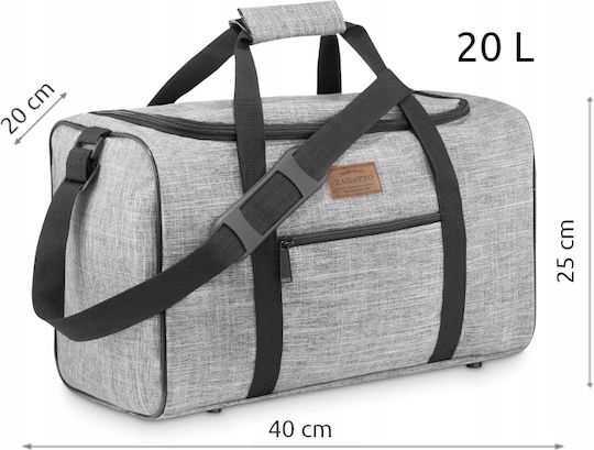 Zagatto Zagatto Grau Stoff Reise Sack 20x25cm