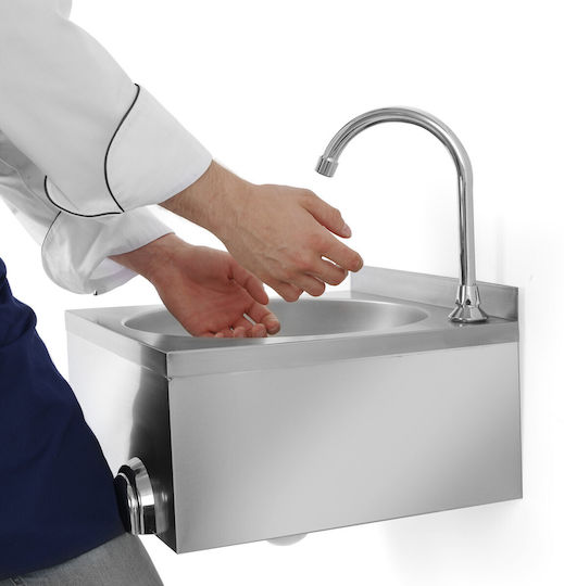 Hendi 810316 Wall-mounted Touchless Stainless Steel Kitchen Sink