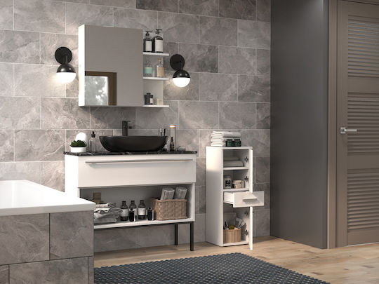 Nel V Dds White Bathroom Column