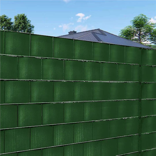 Garden Privacy Fence Panel Pvc 35 X 0.19 M Green