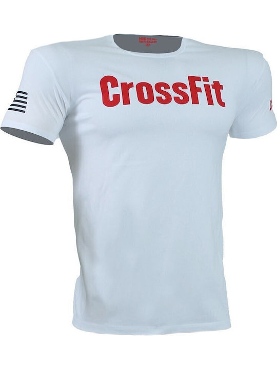 Αθλητικό T-shirt Λευκό, Κόκκινο