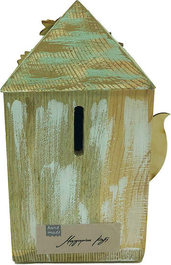 LiebeQueen Tabletop Lucky Charm with Wishes Beige made of Wood 1pcs