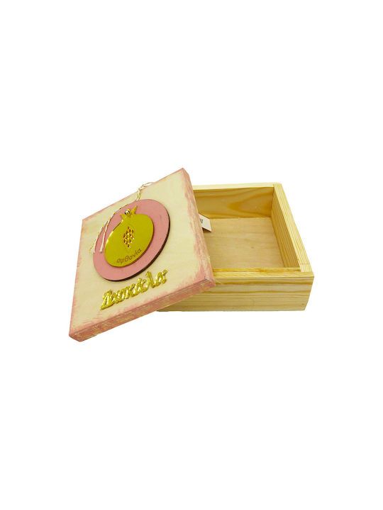 LiebeQueen Amulet Rodie Roz din Lemn 1buc