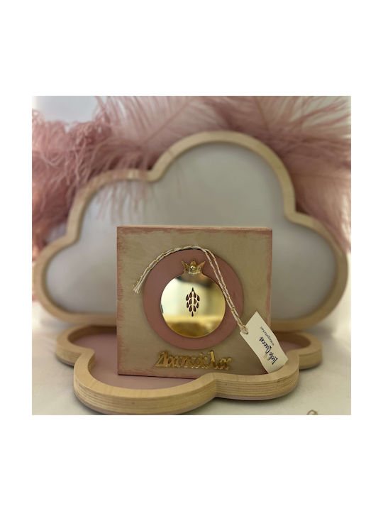 LiebeQueen Amulet Rodie Roz din Lemn 1buc