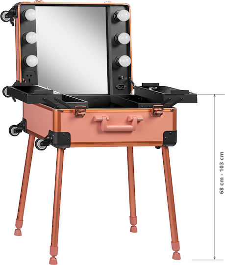 Tragbare Arbeitsstation T-27 Roségold