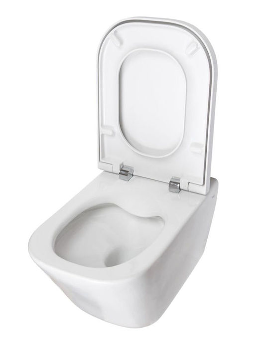 Roca The Gap Wandhängende Toilette Randlos Ohne Deckel Weiße