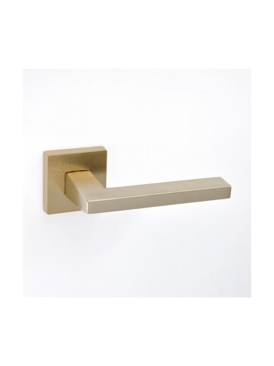 Best Design Lever Front Door with Plate Pair (Center Distance 135mm) Sahara